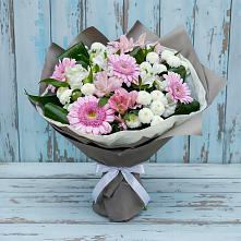 Букет цветов из:  Герберы, Альстромерии и Хризантемы #REPLACE_PRED# Ардоне