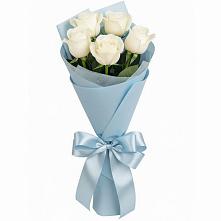Букет 5 Белых роз Проуд в Ардоне