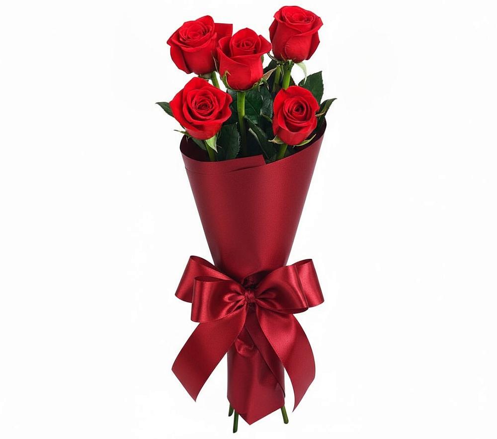 Букет 5 Красных роз Эдлесс Лав в Ардоне