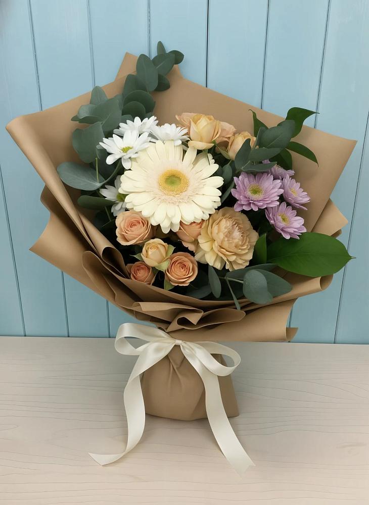 Букет цветов из: Герберы и Хризантемы в Ардоне