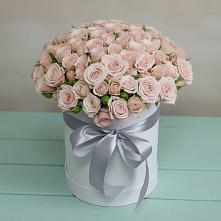 Цветочная композиция из Розы в шляпной коробке в Ардоне