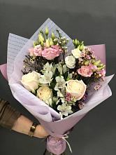 Букет цветов из:  Альстромерии, Розы и Лизиантусы #REPLACE_PRED# Ардоне