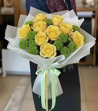 Букет цветов из:  Хризантемы и Розы в Ардоне