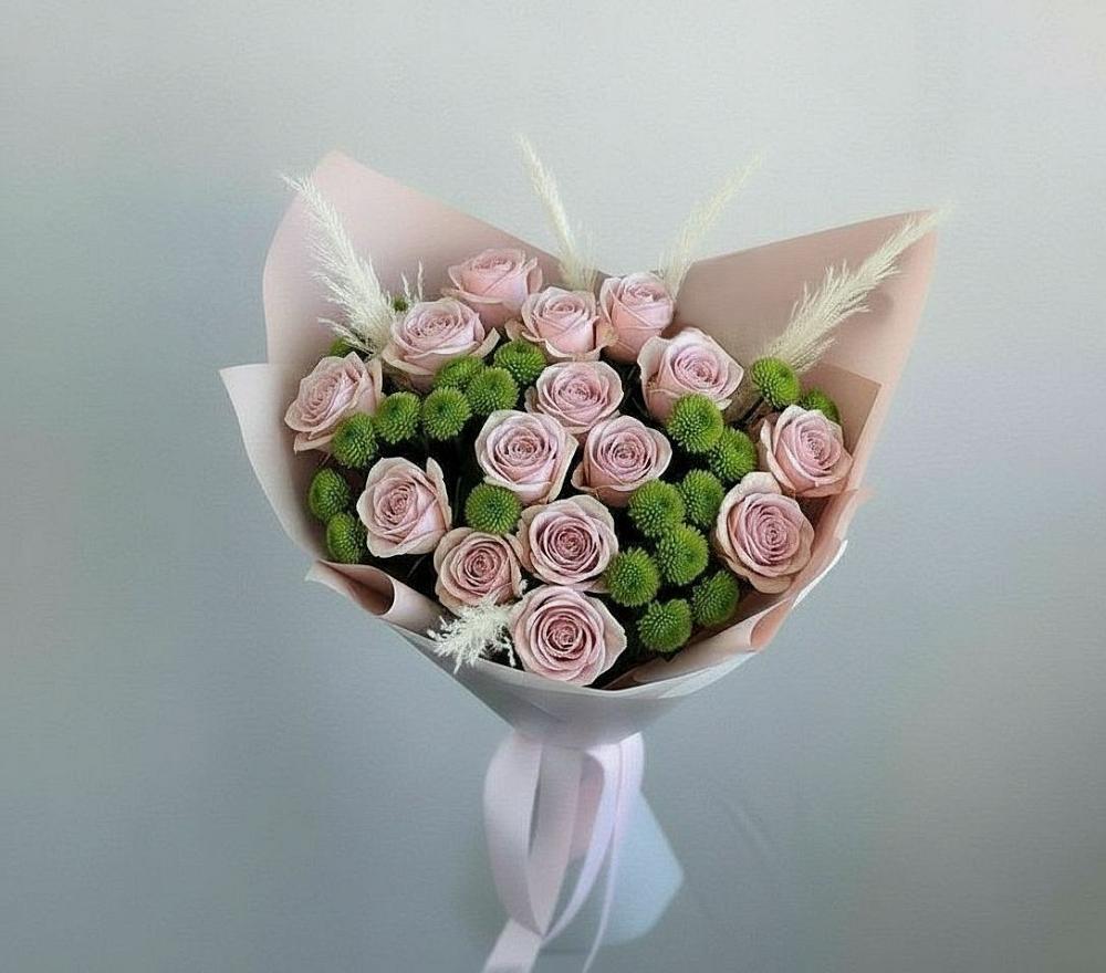 Букет цветов из: Розы и Хризантемы в Ардоне