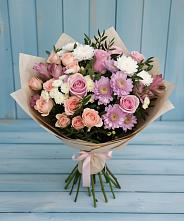 Букет цветов из:  Хризантемы, Розы и Альстромерии #REPLACE_PRED# Ардоне