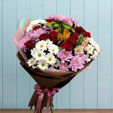 Букет цветов из:  Розы, Хризантемы и Альстромерии в Ардоне