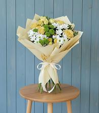 Букет цветов из:  Хризантемы и Розы #REPLACE_PRED# Ардоне