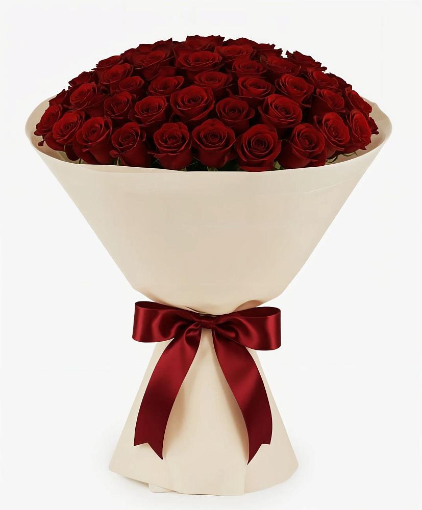 Букет 101 Бордовая роза Блэк Бакарра в Ардоне